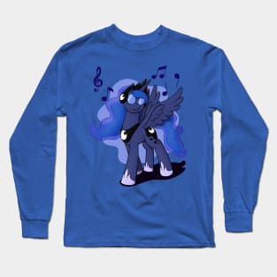 Luna with Headphones Long Sleeve T-Shirt